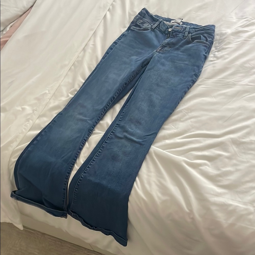 Women's Blue Flared Jeans